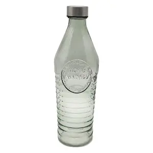 Bouteille d'eau en verre avec couvercle réf 339597 1L