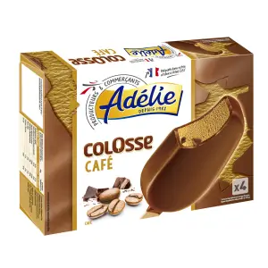 Intermarché - Adélie bâtonnet de glace colosse café au lait 287g