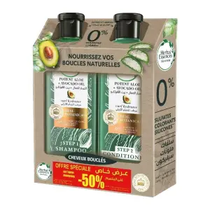 Shampooing aloe vera & huile d’avocat+Après shampooing 2x400ml - HERBAL ESSENCES