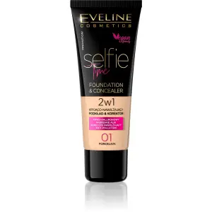Fond de teint & correcteur N°01 Porcelain 30 ml - EVELINE