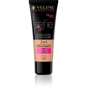 Fond de teint & correcteur Selfie Time N°02 Ivory 30 ml - EVELINE
