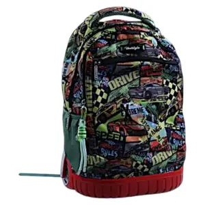 Sac à dos Trolley 18''avec une base rigide (motif garcon) 3 poches