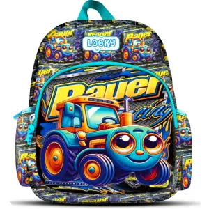 Sac à dos 30cm avec 2 poches visuelle 3D bombe motifs garçons