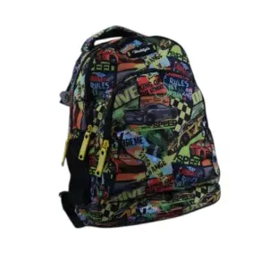 Sac A Dos 42Cm Grand Zip 3 Poches Fille