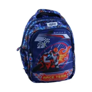 Sac A Dos 40Cm 3 Poches Satin Visuel Garcon