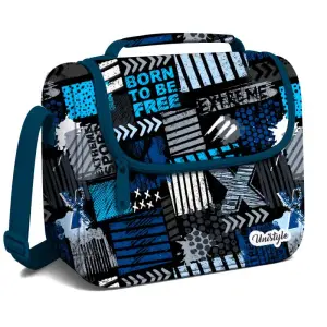 Sac goûter isotherme 1 poche garçon avec motifs