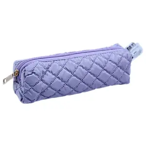 AUCHAN - ROUND 1 COMPARTMENT PENCIL CASE - FANCY - PURPLE