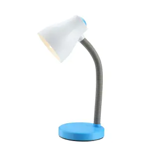 Lampe de bureau E27 Max 15W bleue