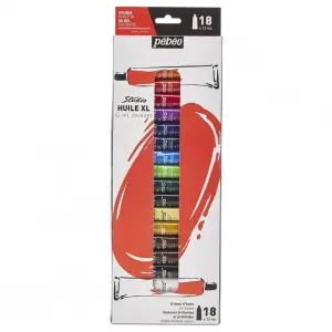 Étui de 18 tubes peinture huile fine XL 12 ml - PÉBÉO