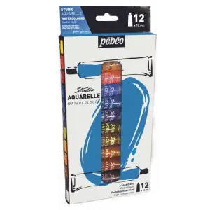 Étui de 18 tubes aquarelle fine 12ml - PÉBÉO