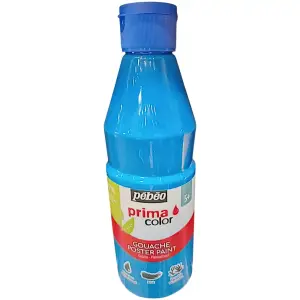 Gouache Prima liquide bleu primaire 500ml - PÉBÉO