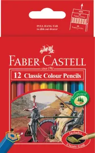 12 Crayon Couleur Classic Short - FABER - CASTELL