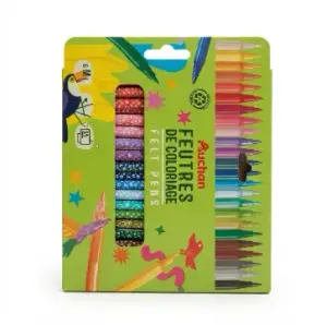 24 feutres de coloriage recycle AUCHAN