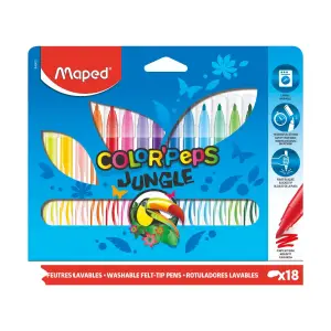 18 feutres color pops jungle - MAPED