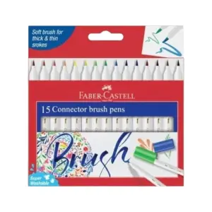 15 feutres pointe plume - FABER CASTELL