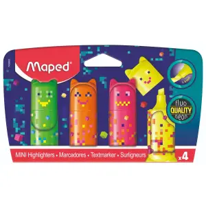 4 Mini Fluo Peps Friends Pocket - MAPED
