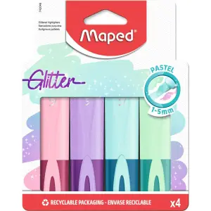 4 surligneurs couleurs pastels Fluo'Peps 1,5mm - MAPED
