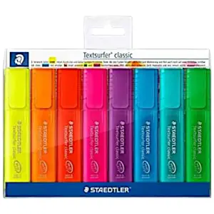 8 fluorescents classiques 364 P WP8 - STAEDTLER