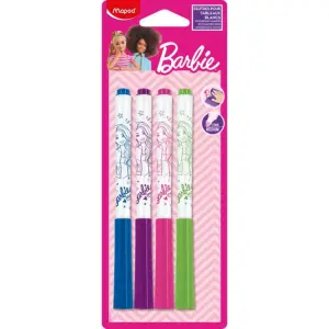 4 marqueurs pour tableau blanc Barbie - MAPED