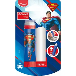 Gomme stick + recharge superman - MAPED