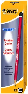 Crayons HB N°2 x10 + 2 gommes GT41 - GIBERT