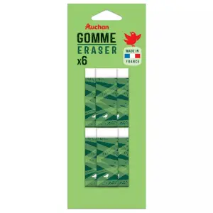 6 gommes - AUCHAN