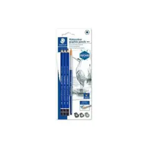 Crayons graphite aquarellables x3 + pinceau - STAEDTLER