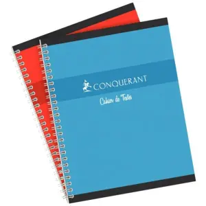 Cahier de textes Conquérant intégral 124p 17x22 cm 70g Seyès