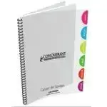 Cahier de textes Conquérant intégral 124p 17x22 cm 90g polypro incolore