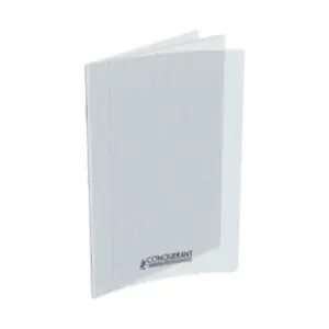 Cahier Conquérant 7 agrafes A4 192P Seyès – 70g, couverture polypro incolore