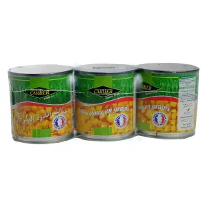 Maïs doux en grains 3x170g - CARTIER