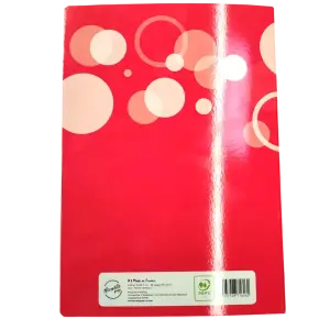 Cahier piqûre A4 96p 5x5 vélin surfin 90g pelliculé 4 couleurs assorties