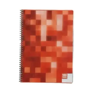 Cahier Piqué A4 100P Seyès – 90g, couleurs assorties, AUCHAN
