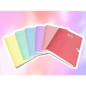 Cahier 48p 10x10 cm couverture polypro pastel 70g UNISTYLE