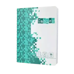 Cahier pique polypro transp 96p 10x10 a5 70g unistyl