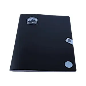 Cahier 48p 10x10 cm couverture polypro transparente 90g Blanc Neige