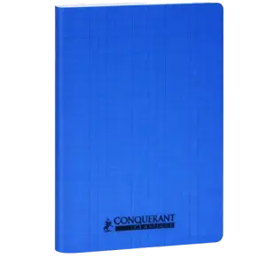 Cahier pique polypro transp 96p 10x10 a5 90g blc nei