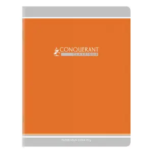 Cahier Conquérant classique agrafé 32p 17x22 cm 90g Seyès 3 mm