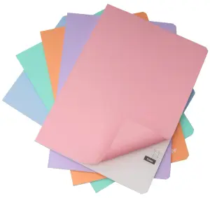 Cahier piqûre 192 pages Seyes 90g 24x32 cm couverture polypro pastel