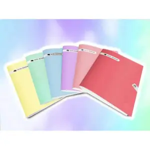 Cahier 192p 10x10 bleu marine polypro pastel 60g