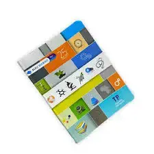 Cahier TP 96 pages 10x10 60g couverture polypro pastel - BLEU MARINE