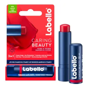 Stick lèvres rouge Labello 4,8g - NIVEA