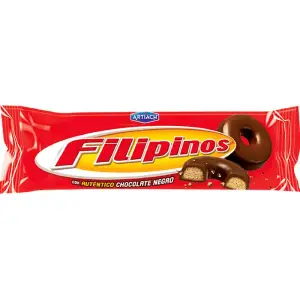 Biscuits enrobés de chocolat noir 120g - FILIPINOS