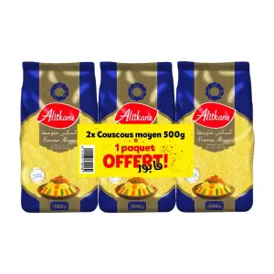 Couscous moyen 3x500g - AL ITKANE