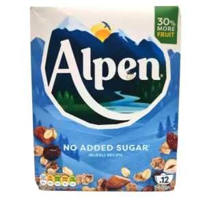 Muesli Alpen sans sucres ajoutés 560g - WEETABIX