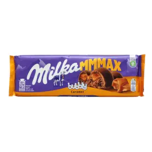 Chocolat au lait avec bulles et caramel pétillant 250g - MILKA