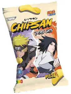Chips au goût de pizza Naruto/Sasuke 110g - ULTRA POP