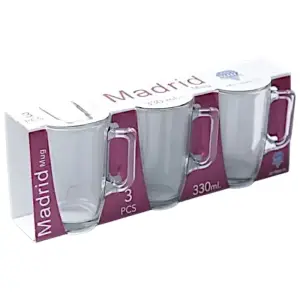 3 Mug Madrid 300Ml Mg089P