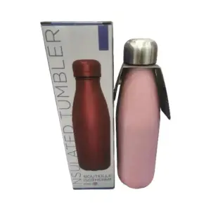 Bouteille Isotherme Inox Dble Paroi 500Ml Rose Ma
