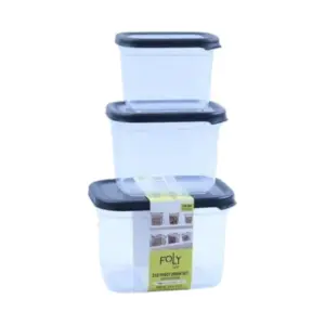 3 boites de rangement peggy 800ml/1,3l/2,3l bnm-0537